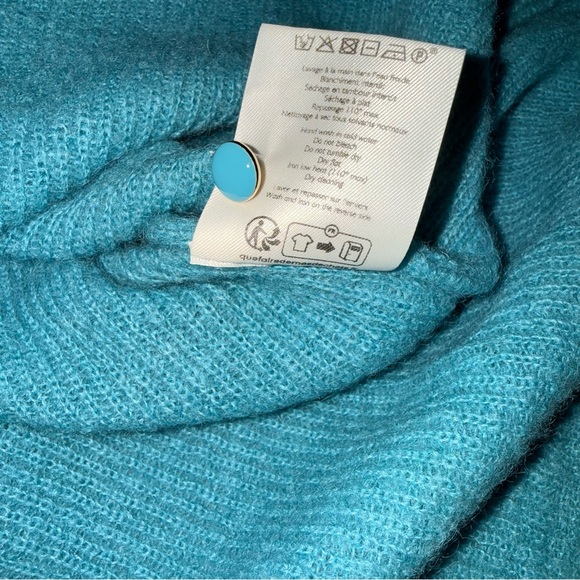 Sezane Barry Cardigan in Light Sage Green Blue Medium - Picture 7 of 9